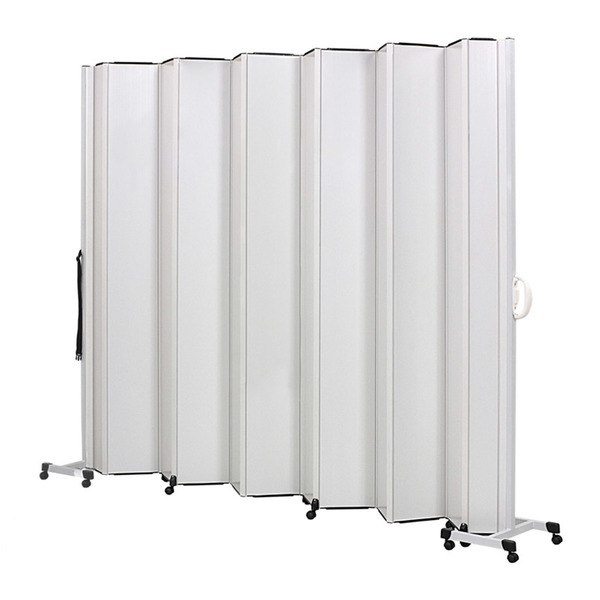 Biombo PVC com Duas Hastes Branco 304,5x185cm BCF