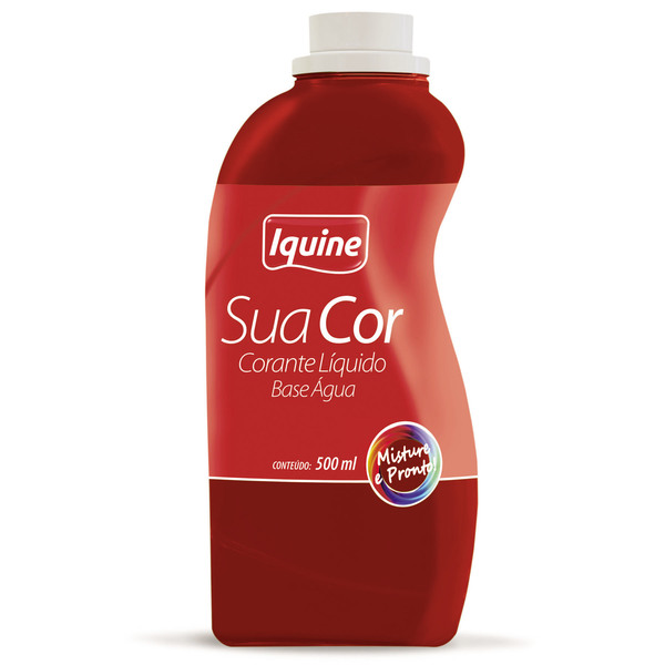 Corante Líquido Sua Cor Vermelho 500ml Iquine