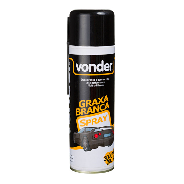 Graxa Spray Branca Base Lítio 200g 200ml Vonder