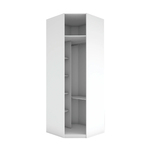 Closet Canto Cabideiro Branco 2,36mx83,8x83,8cm