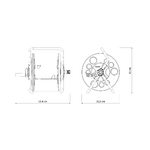 Enrolador de Mangueira de Chão Plástico Cinza 55m