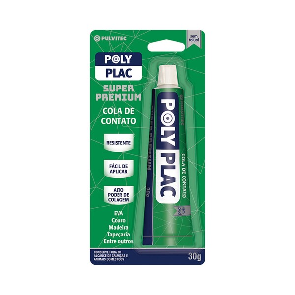 Cola de Contato Polyplac 30g Pulvitec