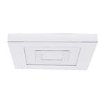 Plafon LED 16W Luz Amarela Roma Tualux