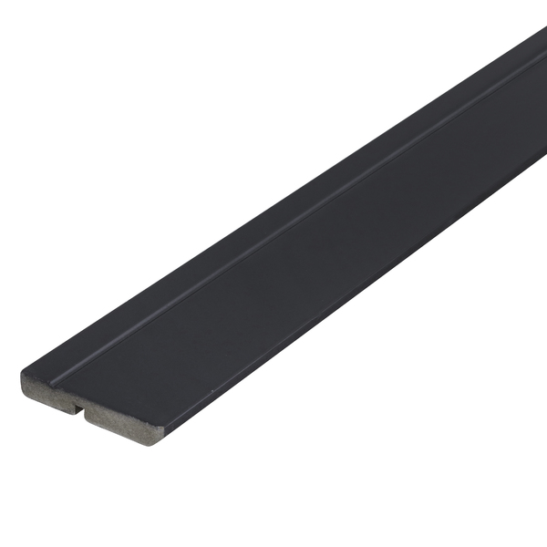 Rodapé MDF Lucerna Preto 240x9,5cm Artens