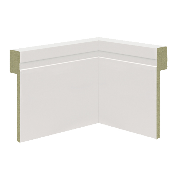 Rodapé de MDF Naval Sobrepor Frisado 240x14cm Moldurama