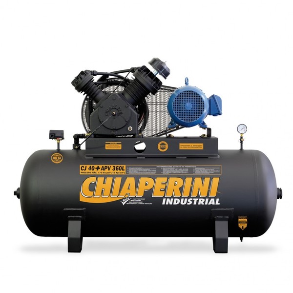 Compressor de Ar CJ 40 + APV 360L 10HP 220V (380V) Chiaperini