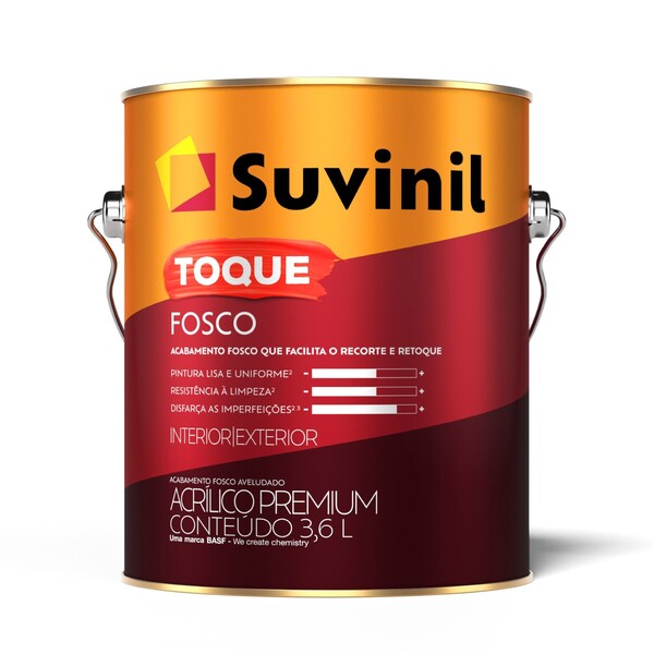 Tinta Acrílica Toque Premium Interno Externo Branco Neve 3,6L