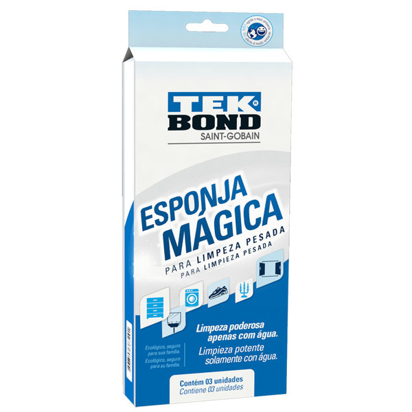 Esponja Mágica para limpeza pesada Tekbond