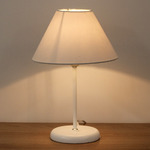 Abajur Branco Madeira BM Lamps