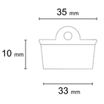 5 Tampas para Válvula de Tanque Plástico 1.1/4" Plastilit