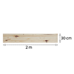 Painel de Madeira Pinus 1,8cm 30cm x 2,00m Tramontina