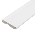 Rodapé Poliestireno Slim Frisado Branco 240x7cm 5 Unidades