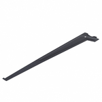 Suporte para Trilho Simples Encaixe 40cm Preto Brasforma