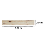 Painel de Madeira Pinus 1,8cm 20cm x 1,20m Tramontina