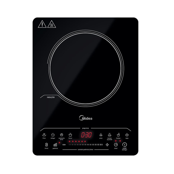 Cooktop 1 Boca Indução Preto 220V Midea