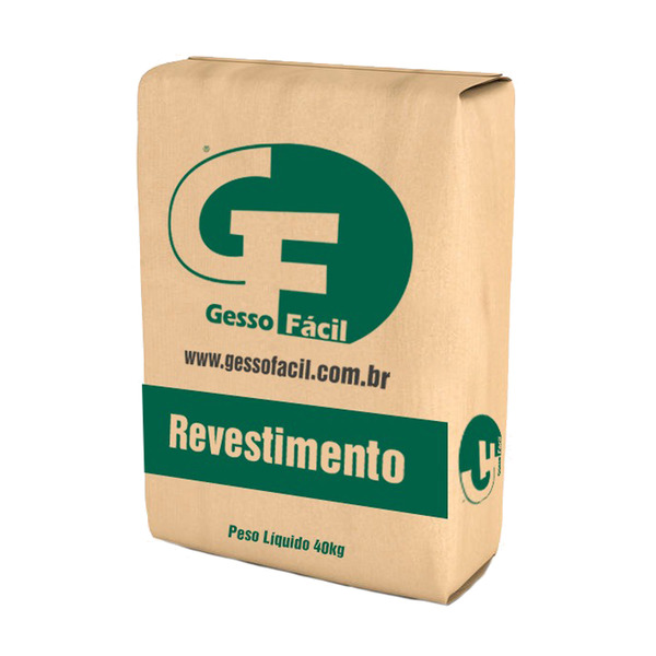 Gesso Revestimento 40kg Gesso Fácil