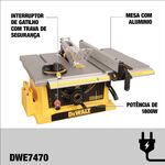 Serra de Bancada 10" 1800W DWE7470 220V Dewalt