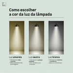 Lâmpada LED E27 Luz Branca 14W Bivolt