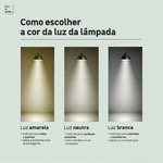 Lâmpada LED Luz Amarela 3W Bivolt