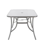 Mesa Aço 71x90x150cm Cinza Alma Naterial