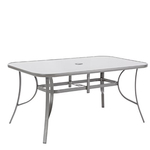 Mesa Aço 71x90x150cm Cinza Alma Naterial