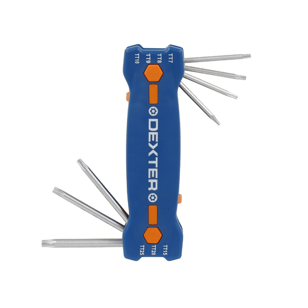 Jogo de Chave Torx TT7 a TT25 Dexter