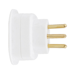 Adaptador 1 tomada Bivolt Branco Daneva