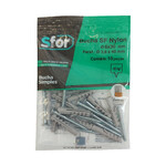 Bucha Nylon para Alvenaria 6mm com Parafuso SF 10 unidades