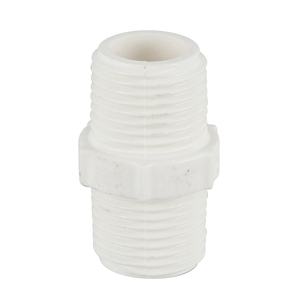 Niple Paralelo PVC Branco Rosca 1/2" 20mm Plastilit