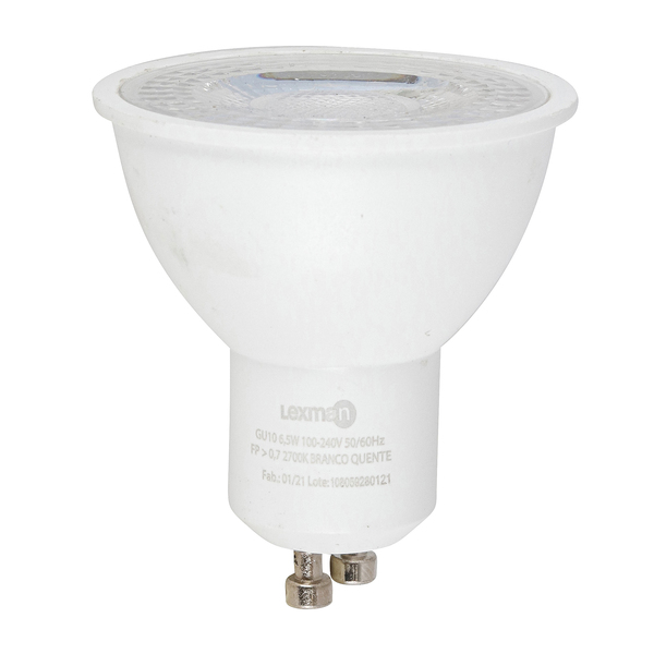 Lâmpada LED Luz Amarela 525lm 6,5W Lexman Bivolt