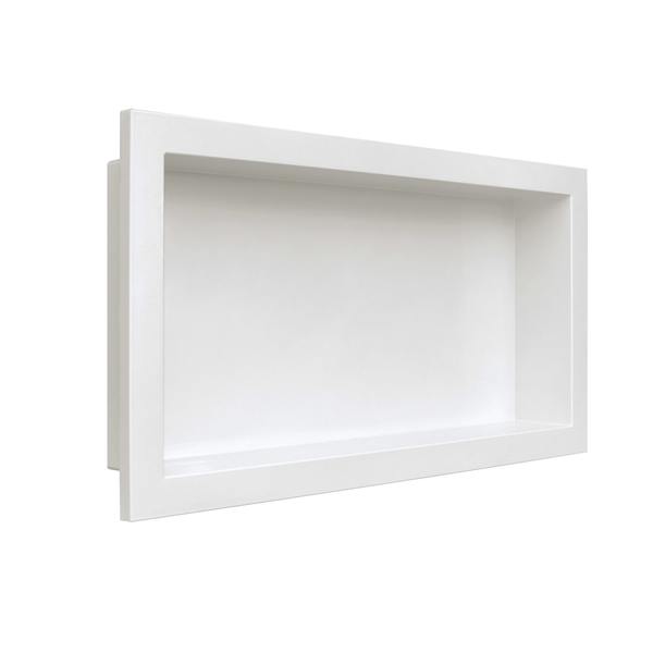 Nicho para Banheiro Plástico Branco 33x63x8cm