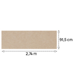 Painel de Madeira MDF 1,5cm Cru 91,5x274x1,5cm