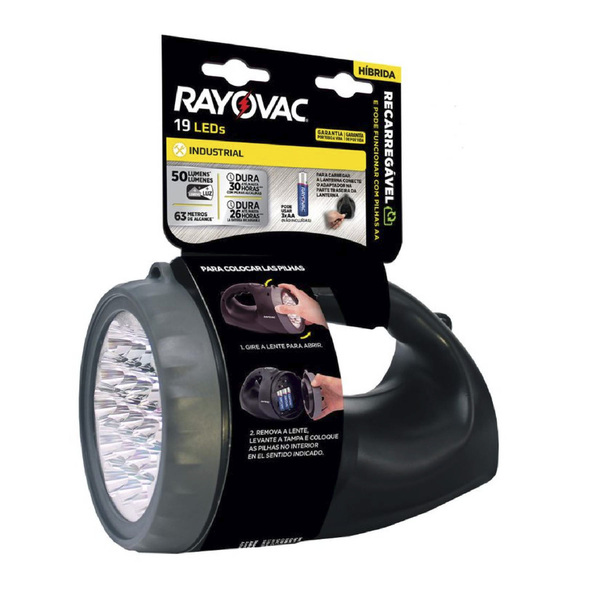 Lanterna Hibrida 19 LED(s) Preto Bivolt Rayovac