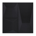 Revestimento Decorativo Space Block Preto 20x20cm