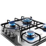 Cooktop 4 Bocas a Gás Inox Bivolt GT60X Electrolux