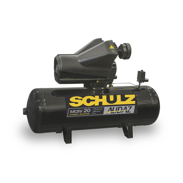 Compressor de Ar MCSV AUDAZ 20/150 5HP 220V (380V) Schulz