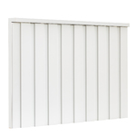 Painel Ripado Madeira MDF Branco 2,70mx1,5cmx6cm Moldurama