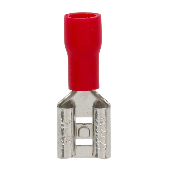 Terminal Fêmea Pré-Isolado Vermelho 0,5X1,5mm² 20Pçs Sforplast