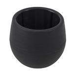 Vaso Plástico BabyBall Preto 8x6,8cm Terral