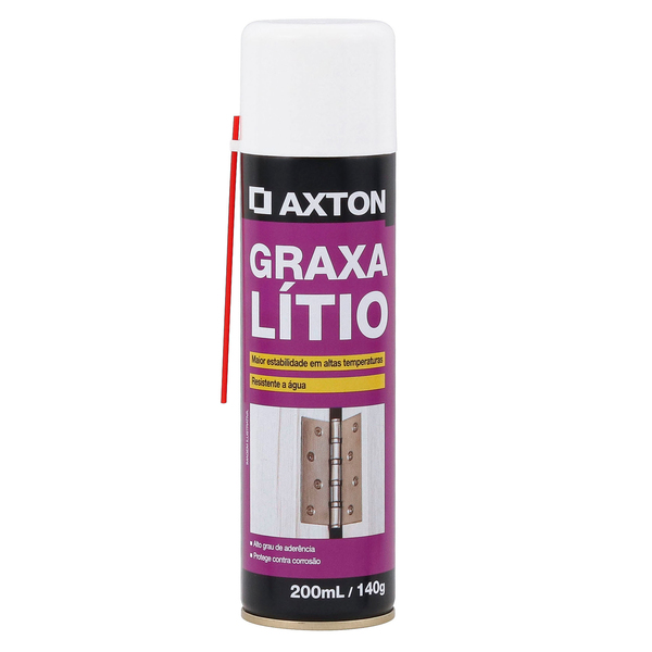 Graxa Spray Lítio Branca 200ml 140gr Axton