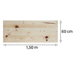 Painel de Madeira Pinus 1,8cm 60cm x 1,50m Tramontina