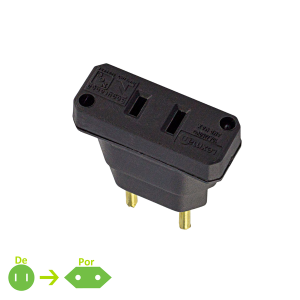 Adaptador 1 Tomada Tipo A Preto Lexman