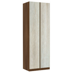 Roupeiro 2 Portas 236x80,4x56cm Madeira Legno Crema