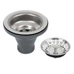 Válvula para Pia de Cozinha Aço Inox 4.1/2" Pino Ghel Plus