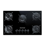 Cooktop 5 Bocas a Gás Preto Bivolt Brastemp