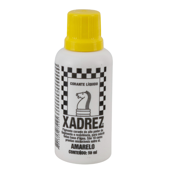 Corante Líquido Xadrez 50ml Amarelo