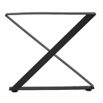 Base para Mesa de Aço Preto 71x78x6cm Maxeb