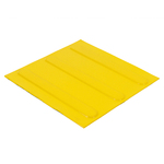 Piso Tátil Direcional Amarelo 4 Placas 25x25cm