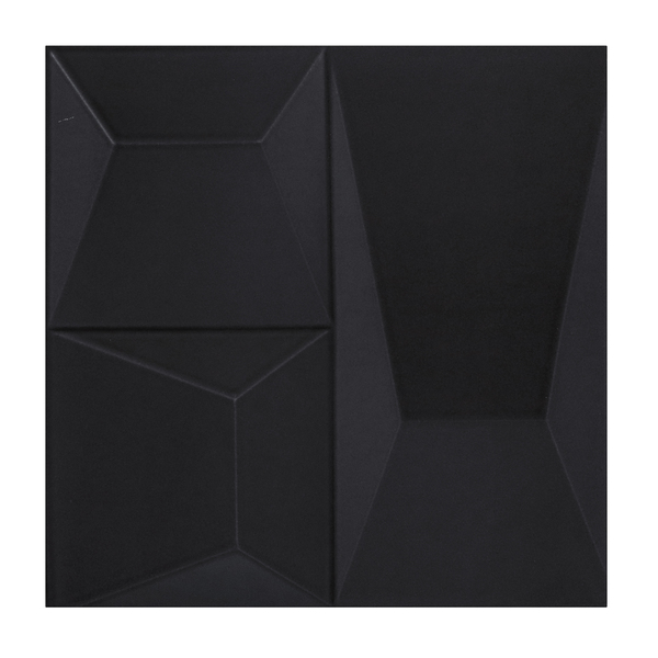 Revestimento Decorativo Space Block Preto 20x20cm