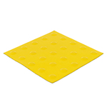 Piso Tátil Alerta Amarelo 4 Placas 25x25cm